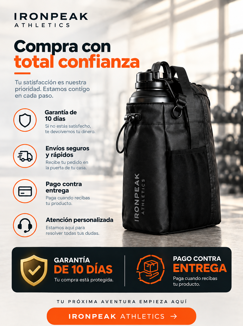 IronGo | Bolso Magnético Multifuncional | Todo lo que necesitas. Siempre contigo