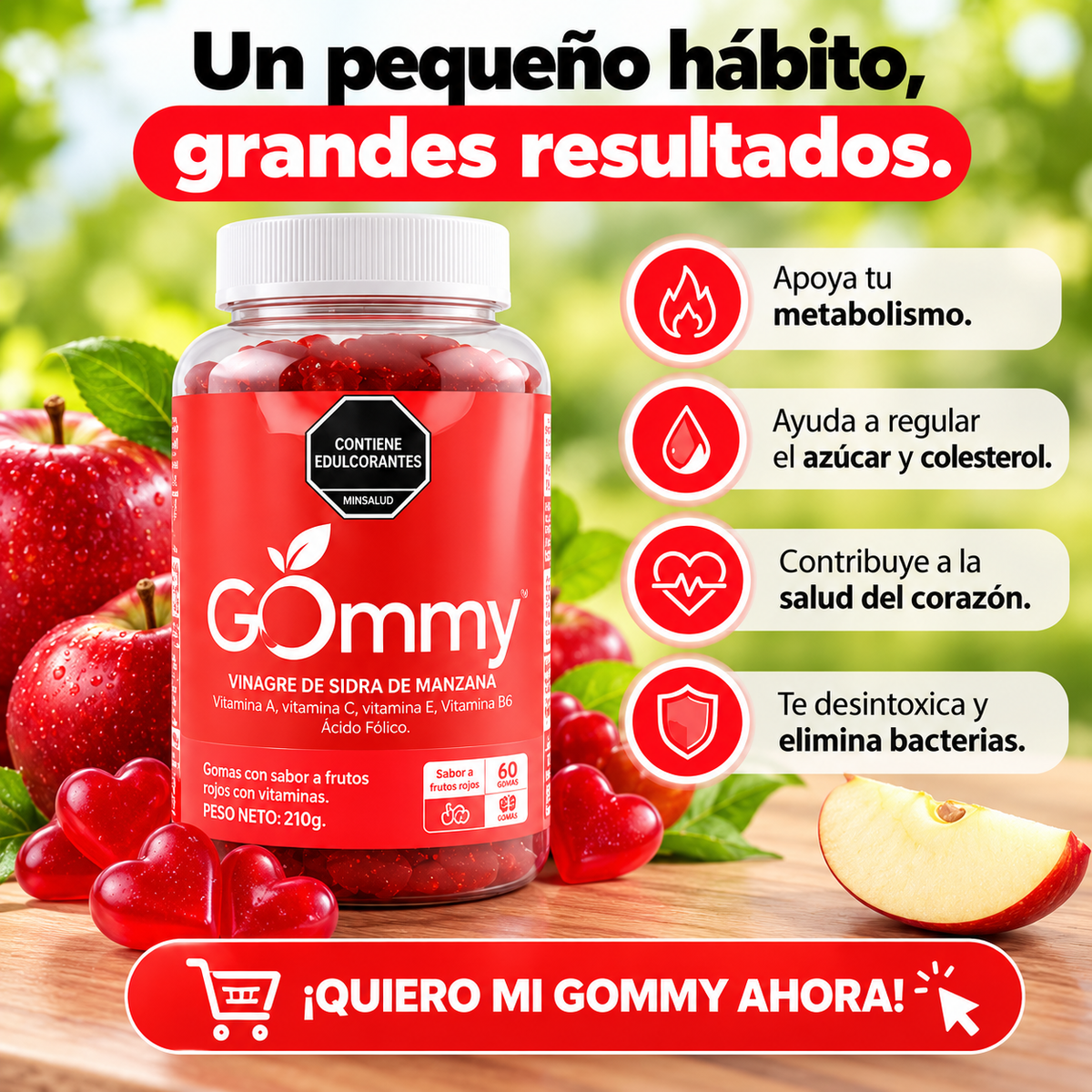 Gommy Vinagre de Sidra de Manzana