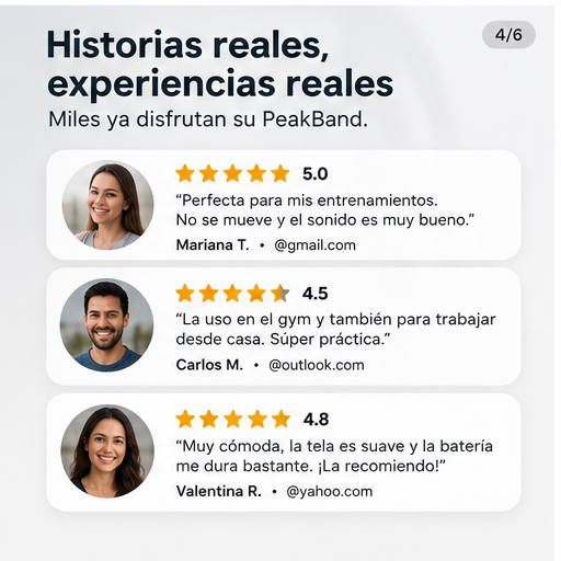 PeakBand® | Tu música. | Tus manos libres.